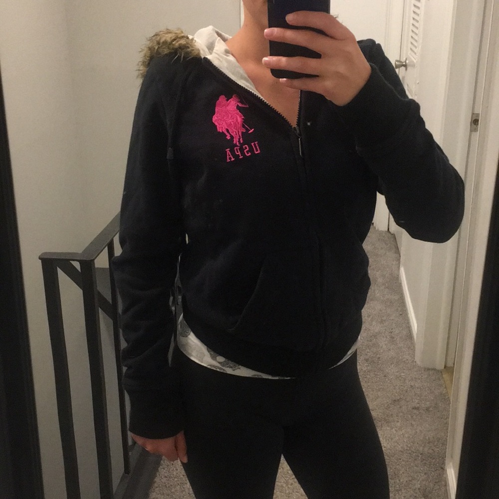 ❌SOLD❌Navy & Pink US POLO Jacket